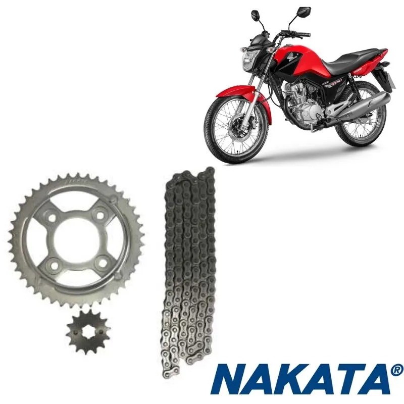 Kit Transmissão Honda CG 125 FAN - TM10115 Nakata