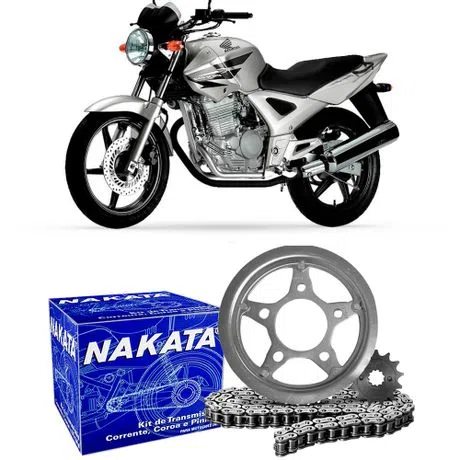 Kit Transmissão Honda CBX 250 Twister - TM10140 Nakata