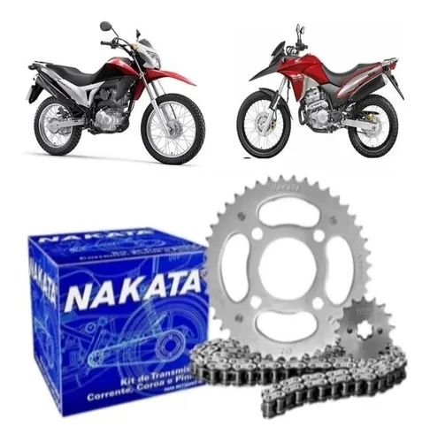Kit Transmissão Honda XRE 190 NXR 160 - TM10190 Nakata