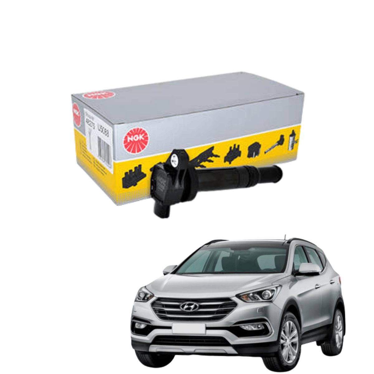 Bobina de Ignição Hyundai Santa Fe 2.7 V6 - NGK U5088