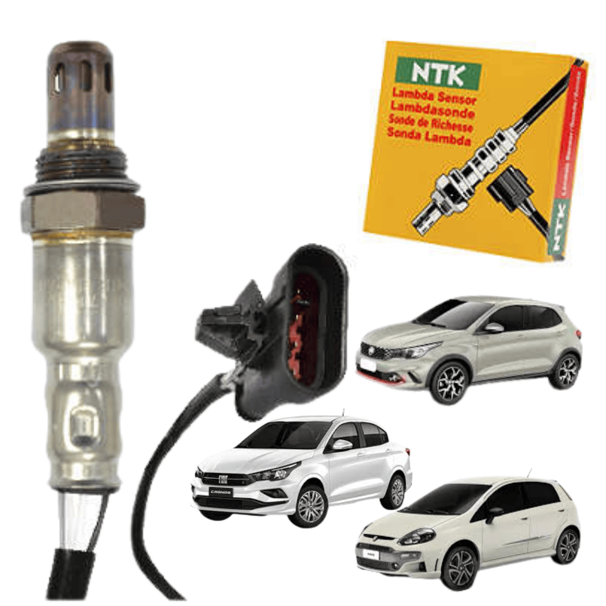Sensor de Oxigênio Pós Catalisador Fiat - OZA629A14 NGK