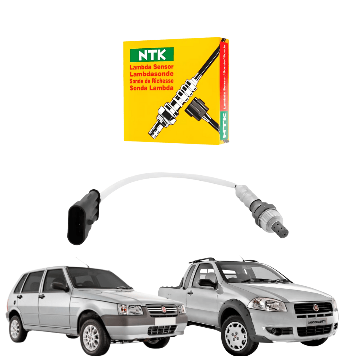 Sensor Oxigênio Pré Palio Uno Siena Doblo Strada - OZA532A10 NGK