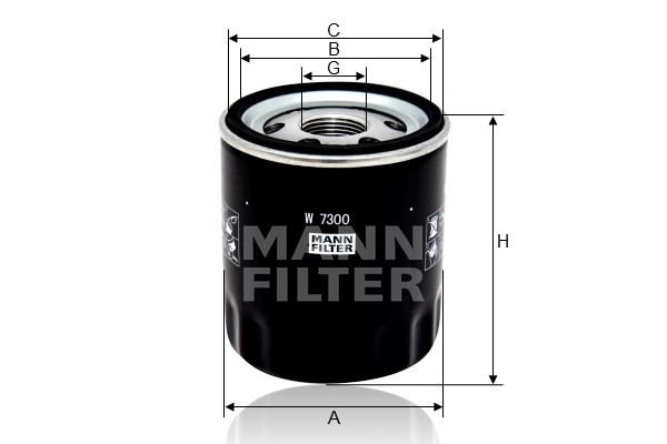Filtro do Oleo FREEMONT TORO COMPASS GRAND VITARA Gasolina - Mann W7300