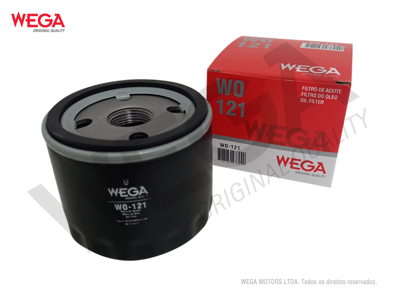 Filtro de Óleo Fiat Argo Mobi 1.0 1.3 2017 - WO121 Wega