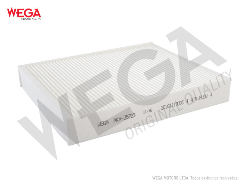 Filtro de Cabine GM Cobalt Cruze Onix Prisma Sonic Tracker - AKX35723 Wega