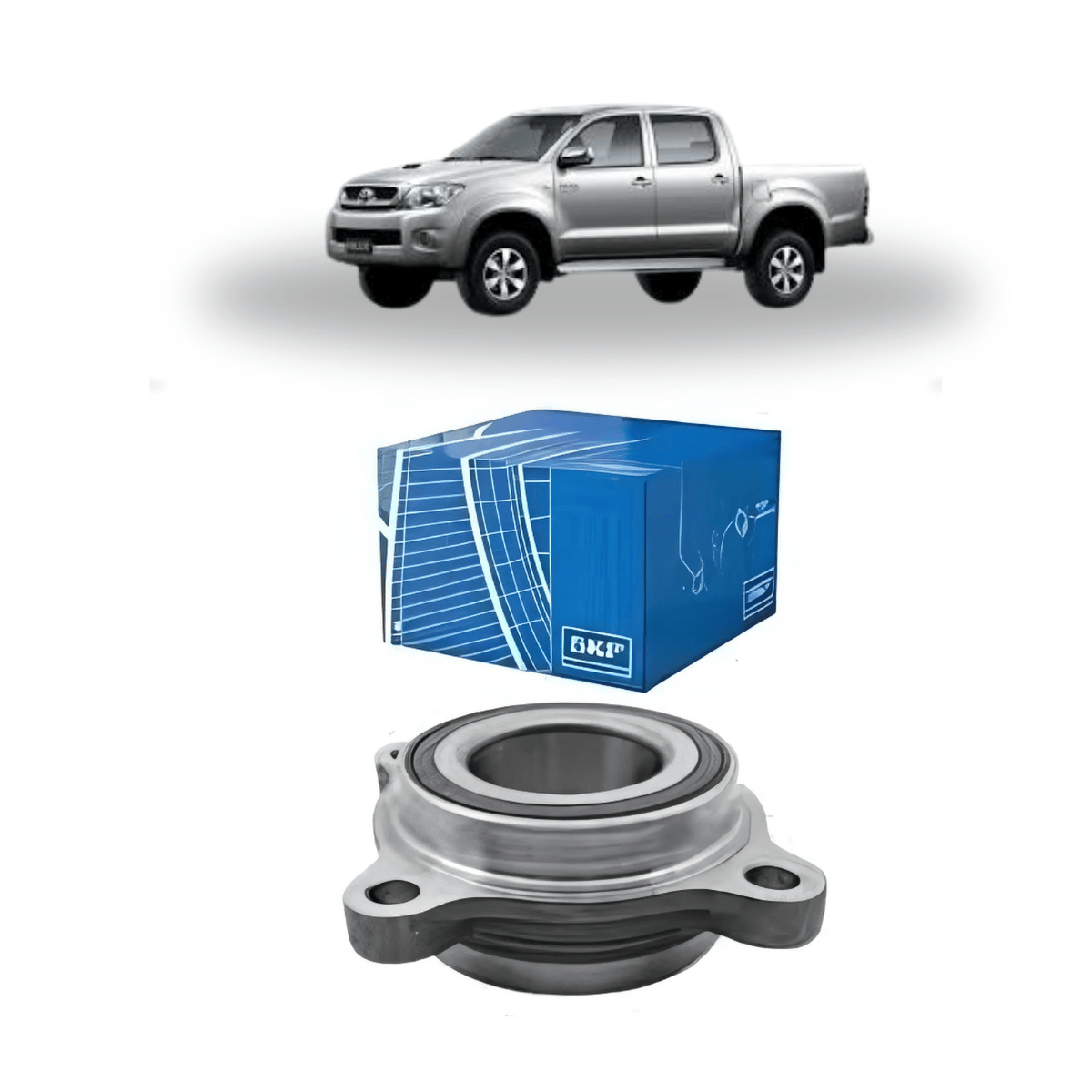 Cubo Roda Dianteira Hilux 2.5 2.7 3.0 05/15 ABS SKF VKBC42031