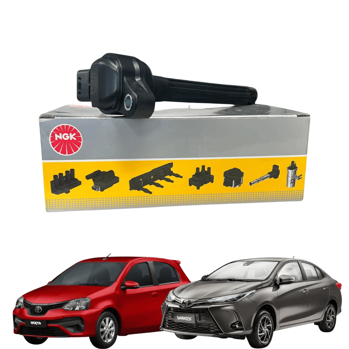 Bobina Ignição Toyota Etios Yaris - U5487 NGK