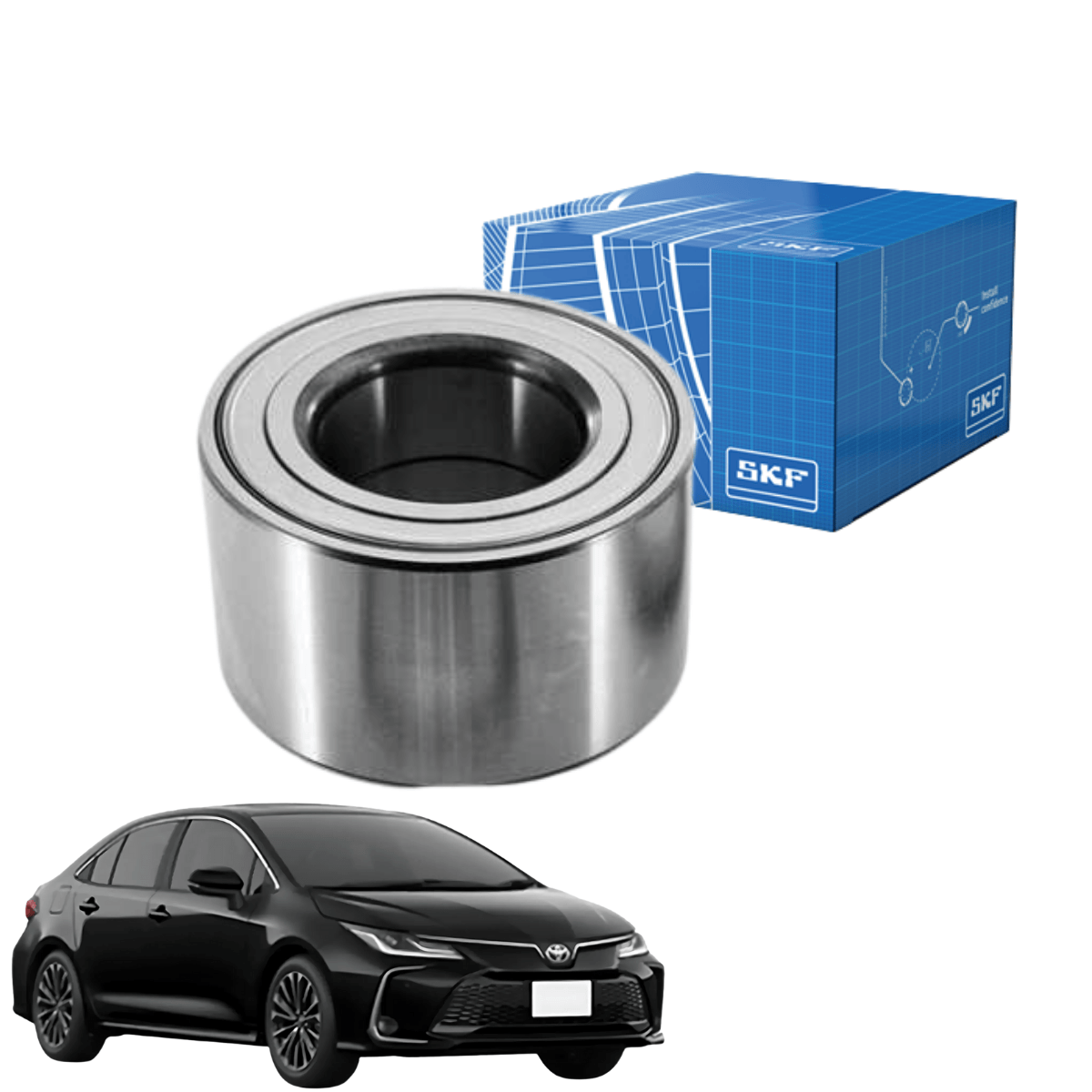 Rolamento Roda Dianteira Honda Civic 2006 a 2020 ABS - VKBA6916A SKF