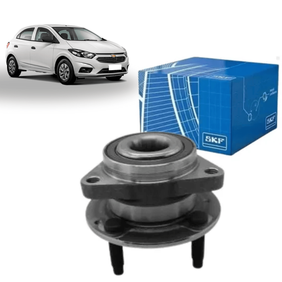 Cubo Roda Dianteira Onix Plus 1.0 2020 a 2024 C/ABS SKF VKBC43016