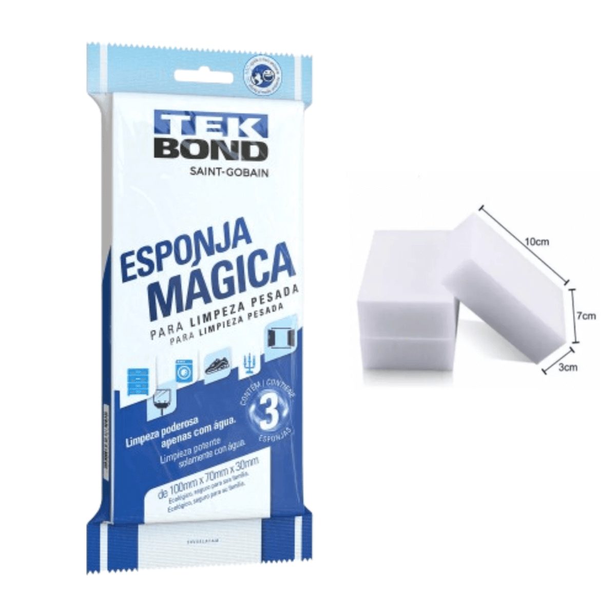 Esponja Mágica Limpeza Pesada Tekbond