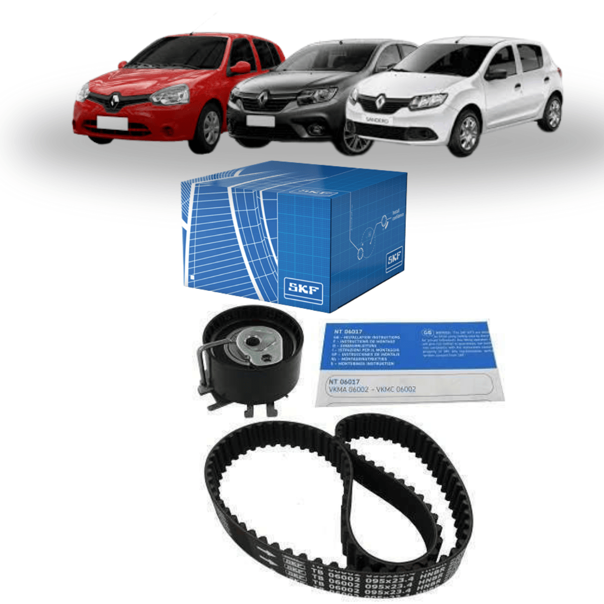 Kit Correia Dentada Renault Clio Logan Sandero - SKF VKMA06002B