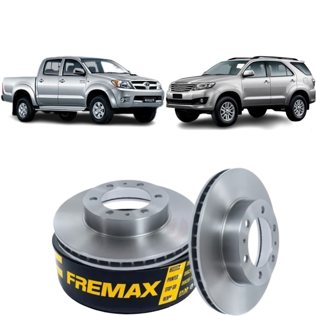 Par Disco de Freio Ventilado Dianteiro - Hilux  Fremax BD4113
