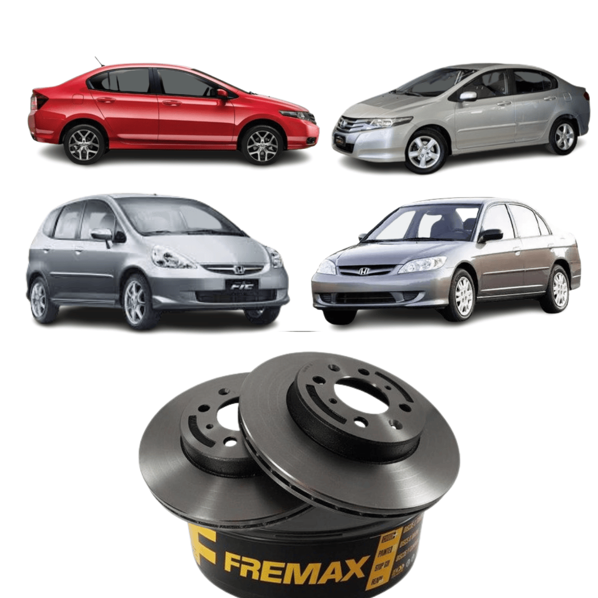 Par Disco de Freio Ventilado Dianteiro Integra Fit City Fremax BD1700