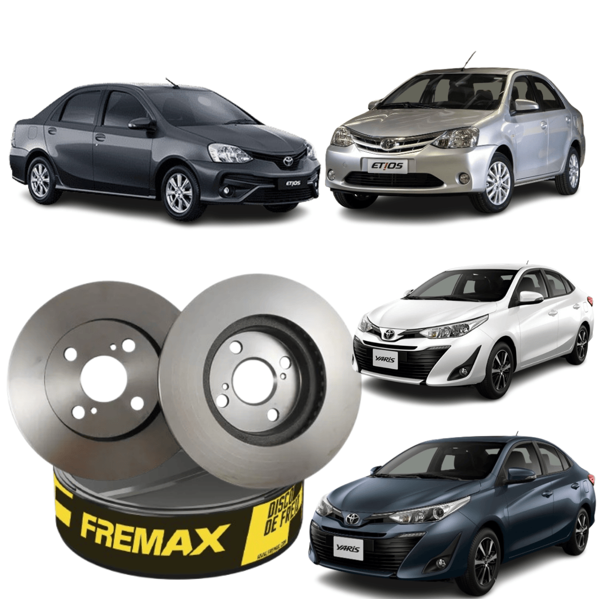 Par Disco Freio Dianteiro Etios Yaris 13-25 Fremax BD2120