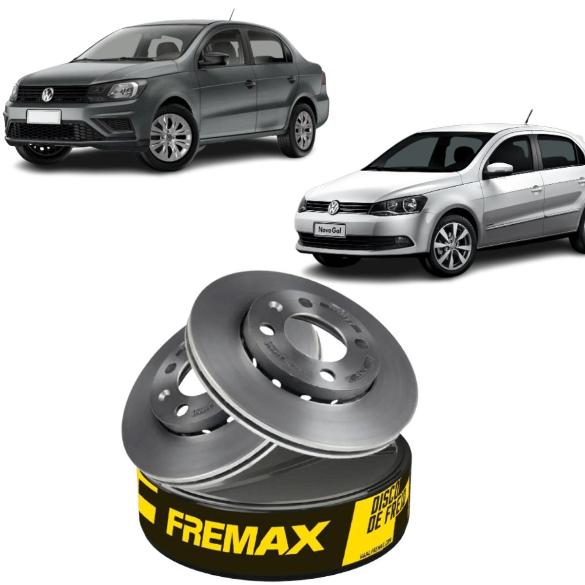 Par Disco Freio Dianteiro Ventilado Gol Voyage  Fremax BD5298