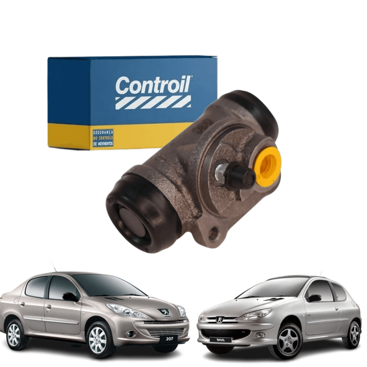 Cilindro de Roda Traseiro Dir Peugeot 206 207  Xsara ZX - C3512 Controil