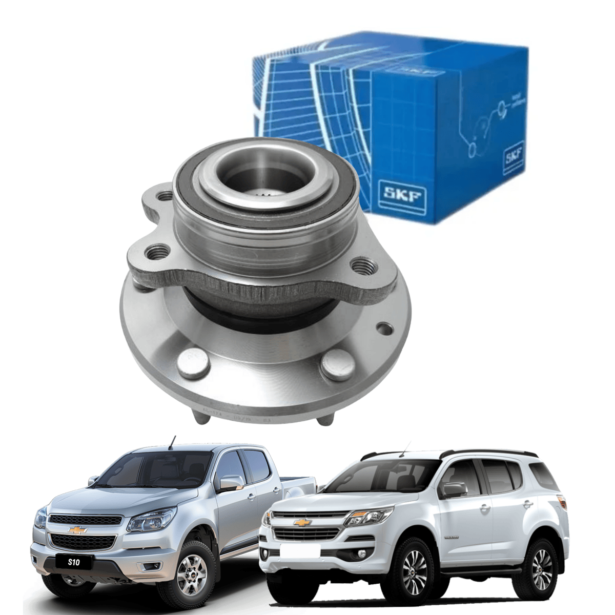 Cubo de Roda Dianteiro C/Rolamento S10 Trailblazer 2016/2020 SKF  VKBC43018