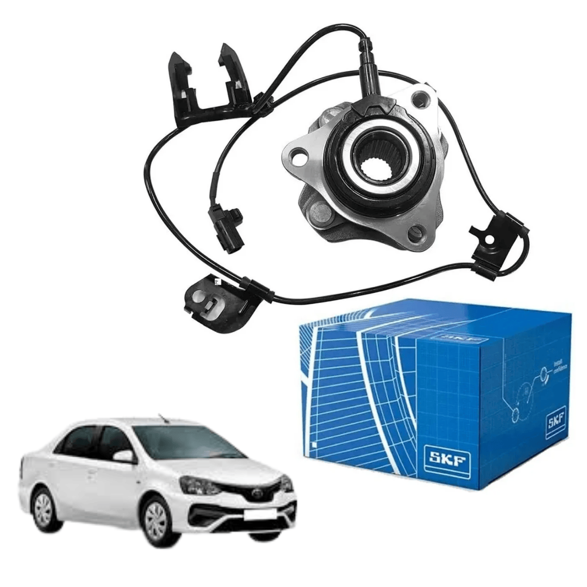 Cubo Roda Dianteiro Direito Etios 1.3 1.5 16v 2012/2021  ABS SKF