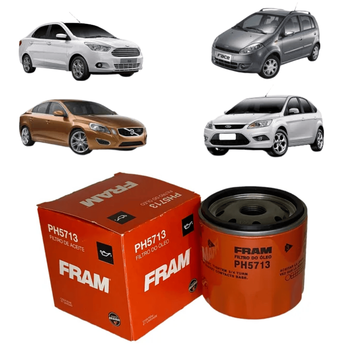 Filtro de Óleo Ford Ka Toyota Volvo - PH5713 Fram