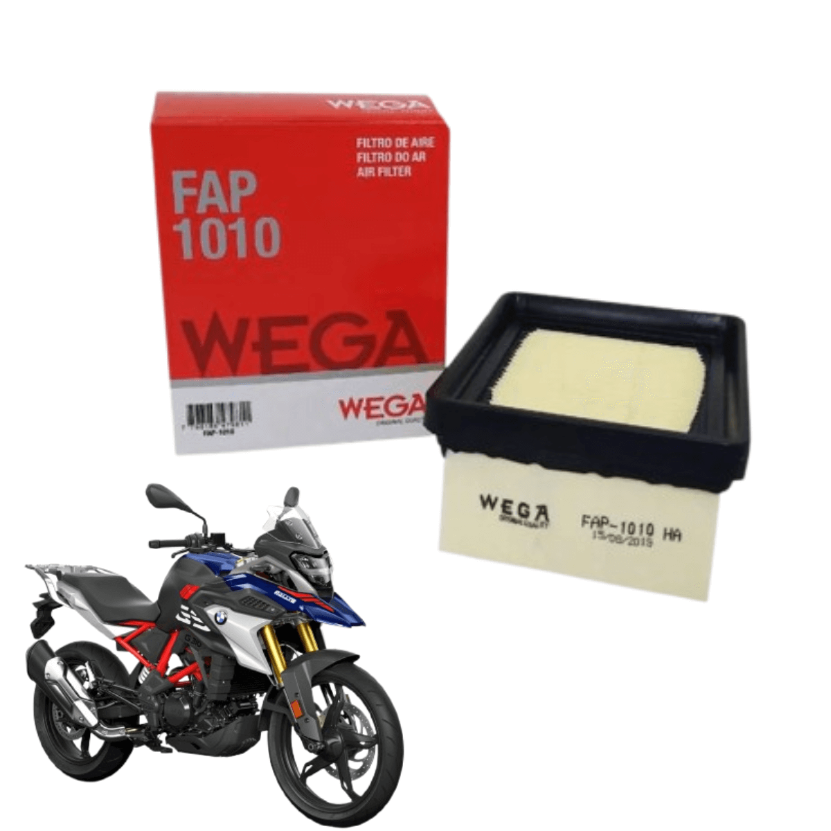 Filtro de Ar Motor BMW G 310 GS / G 310 R 313cc - FAP1010 Wega