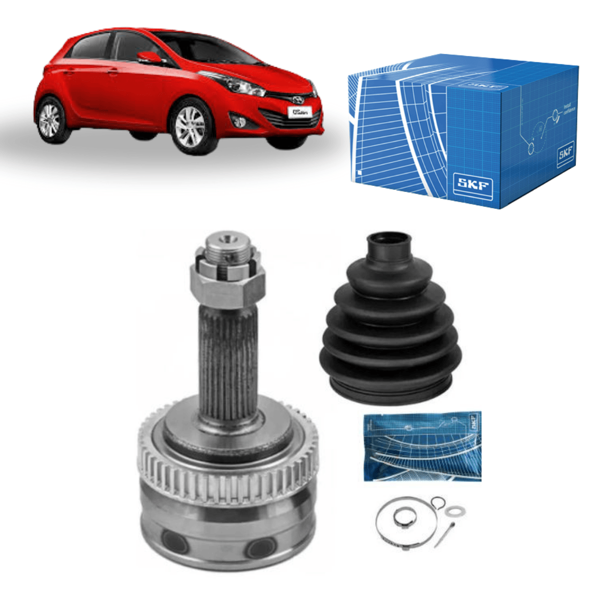Junta Homocinética Roda HB20 1.6 16v 2013 a 2021 SKF VKJA41110A