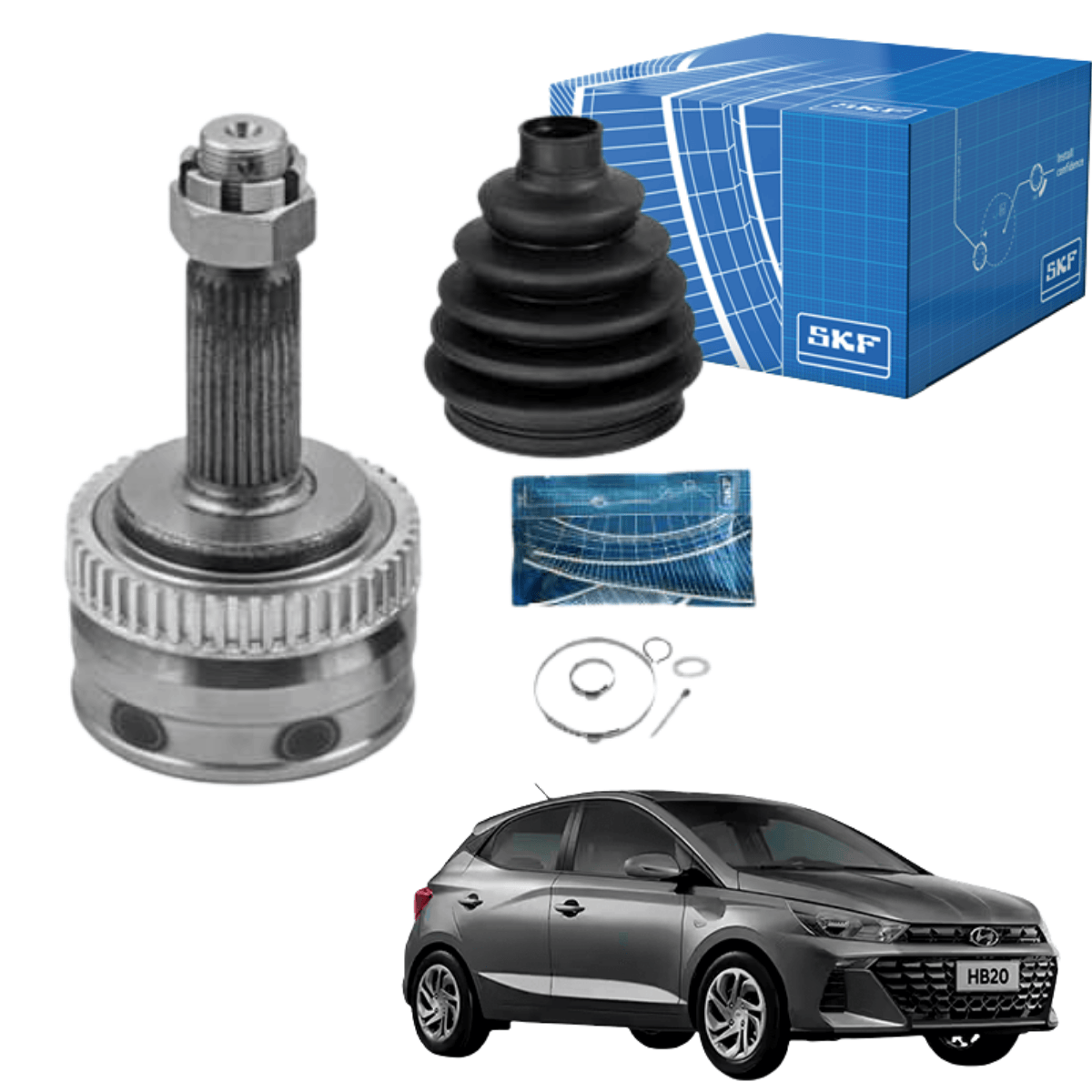 Junta Homocinética Hb20 1.0 12v 2012 em diante ABS VKJA41111A SKF