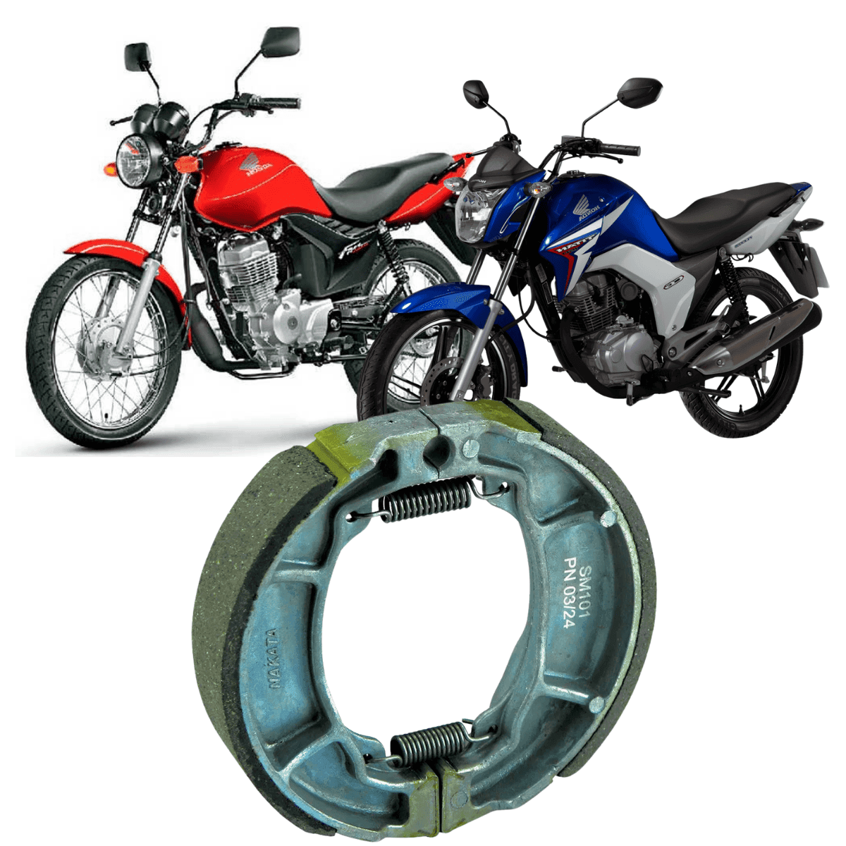 Lona de Freio Traseiro CG 150 160 FAN Titan Cargo - SM101 0.25