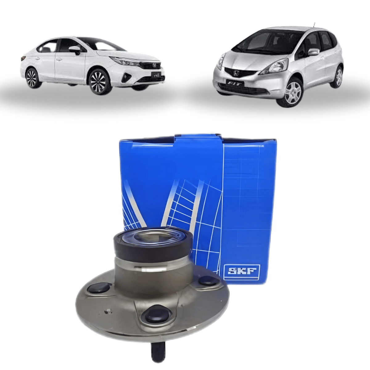 Cubo Roda Traseiro Honda Fit City ABS 2009 a 2014  SKF VKBC42024