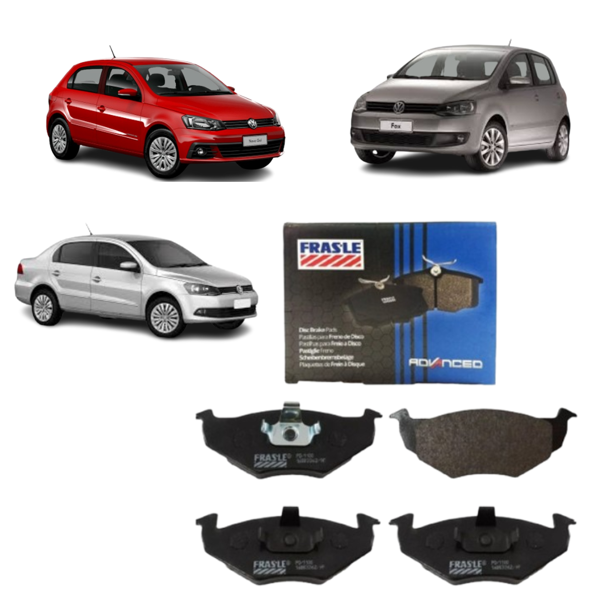 Pastilha de Freio Dianteira Fox Gol Voyage - PD58 Frasle