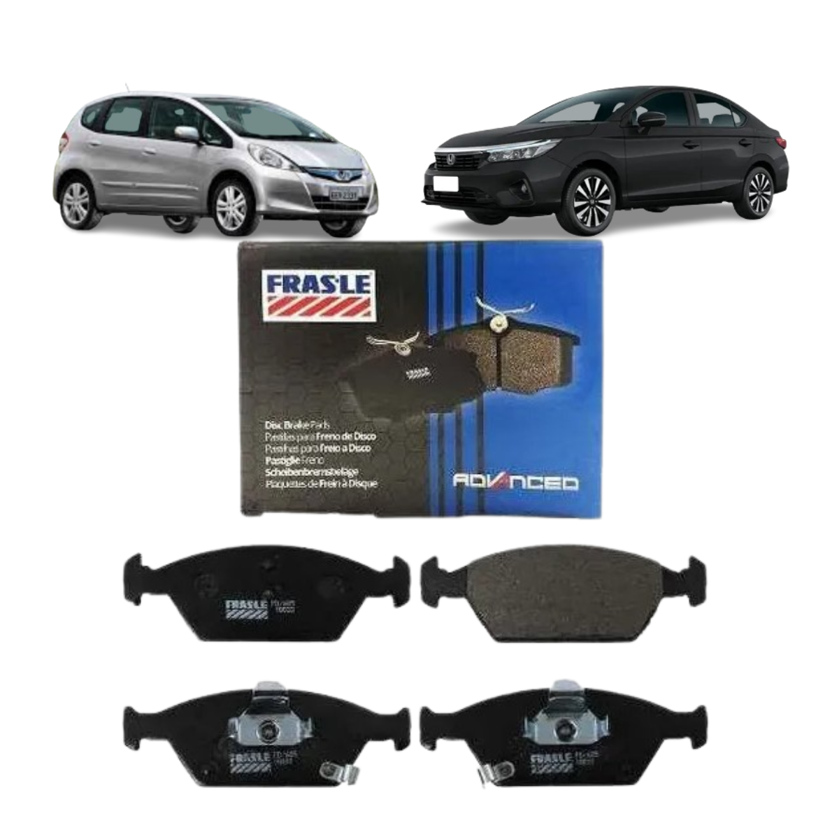 Pastilha Freio Dianteira Honda City e Fit - PD685 Frasle