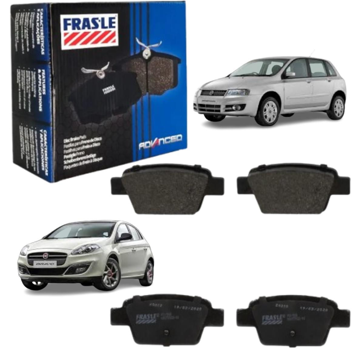 Pastilha Freio Dianteira Corolla Fielder - PD518 Frasle