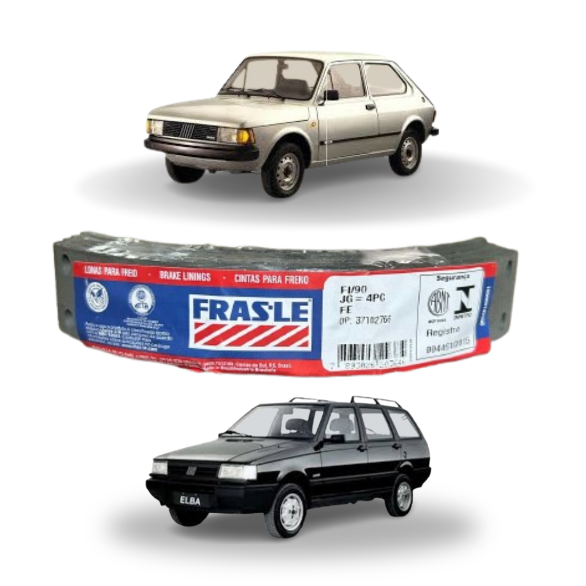 Lona Freio Traseira Fiat 147 Uno Elba Panorama - FL90 Frasle