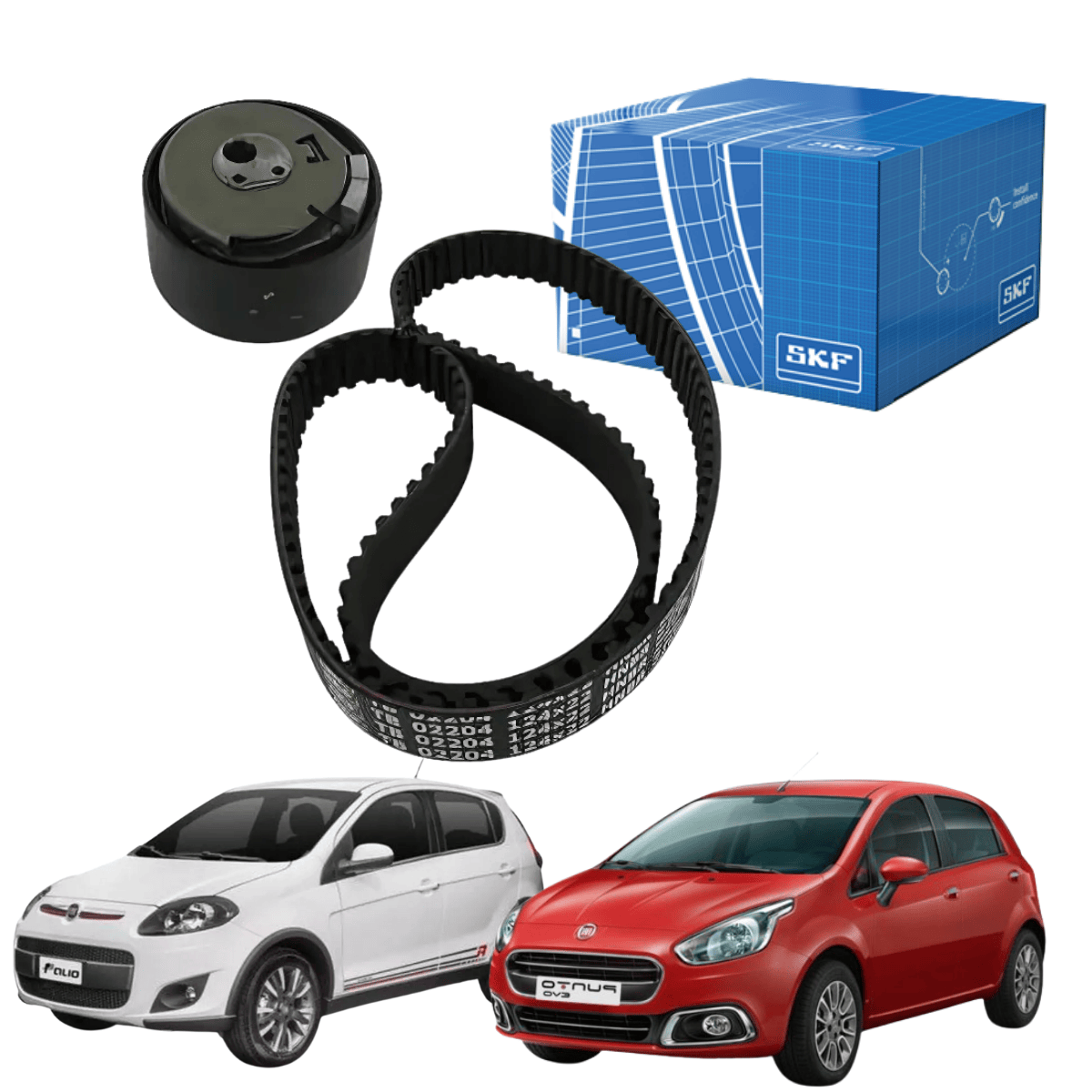 Kit Correia Dentada Fiat 1.3 1.4 16V - VKMA02204B SKF