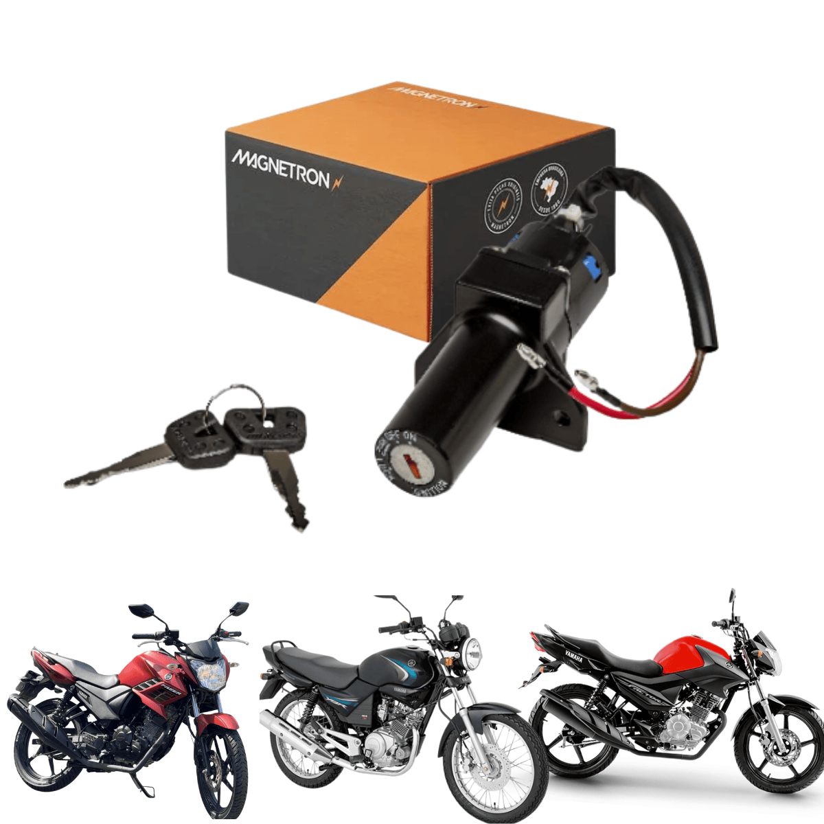 Chave Ignição YBR Fazer XTZ 125 - 90261010 Magnetron